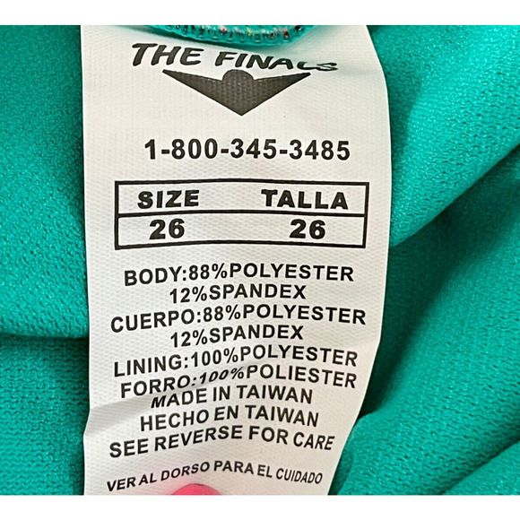 The Finals Funnies Tropical Party WingBack NonFoil 1pc Swimsuit Multi Size 26 - Picture 6 of 8